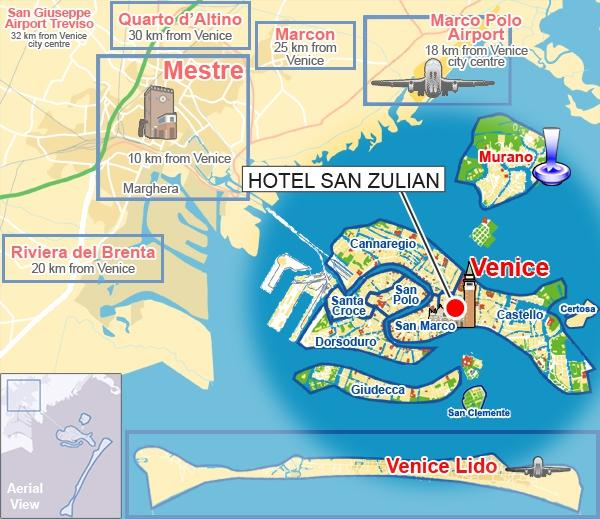 Location - San Zulian Hotel, Venice